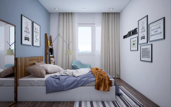 Bố trí phòng ngủ theo phong cách tối giản