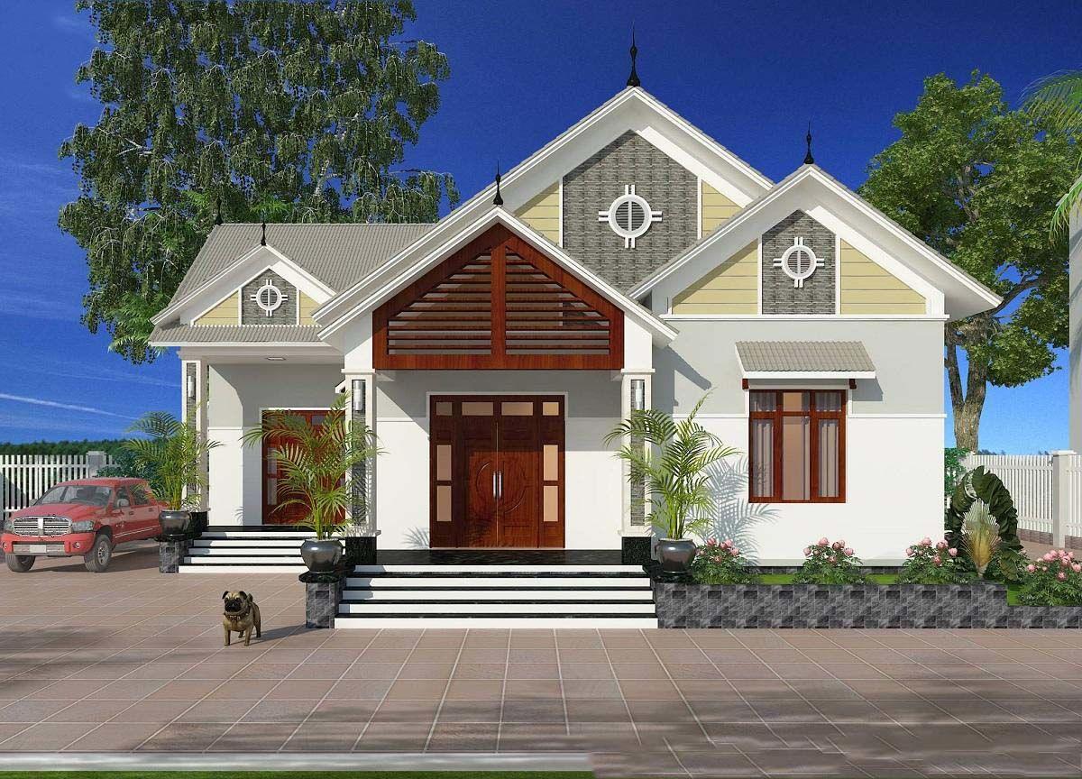 Khi nhắc đến mẫu nhà cấp 4 đẹp thì bạn không thể bỏ qua được nhà cấp 4 mái thái