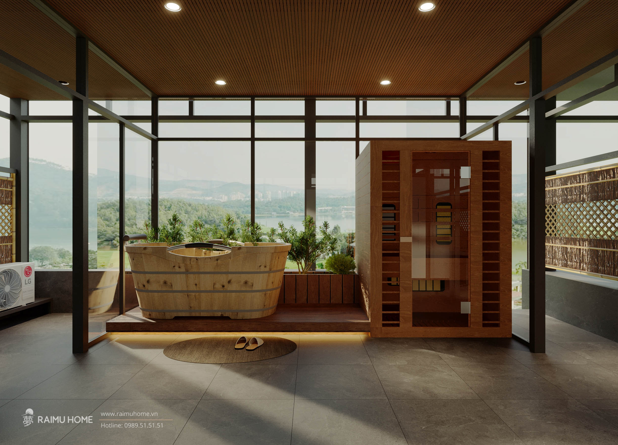 Sân thượng cũng trở thành chỗ để chill