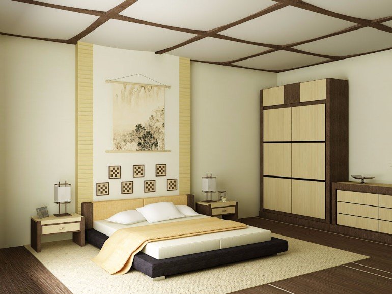 Thiết kế phòng ngủ Nhật Bản giản đơn sẽ mang lại cho bạn một căn phòng thật tinh tế, độc đáo và tạo ra cảm giác gần gũi với thiên nhiên. Mỗi chi tiết được sắp xếp một cách chính xác và hài hòa để tạo ra khí chất Phương đông đẹp lạ. Với thiết kế này, bạn sẽ có một không gian nghỉ ngơi tuyệt vời, giúp bạn được nghỉ ngơi và thư giãn sau những ngày làm việc mệt mỏi.