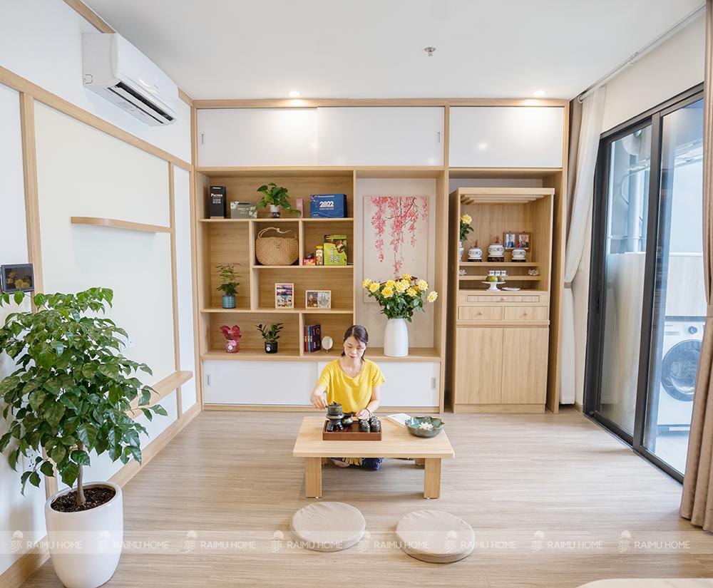 Thiết kế nội thất căn hộ chung cư phong cách Nhật