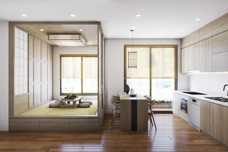 Kamachi – Nội thất chung cư kiểu Nhật giúp ‘hô biến’ gấp đôi không gian