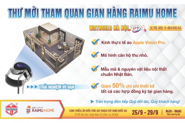 LẦN ĐẦU TIÊN TẠI VIETBUILD: RAIMU HOME MANG TỚI TRẢI NGHIỆM KHÔNG GIAN NỘI THẤT 3D VỚI KÍNH APPLLE VISION PRO