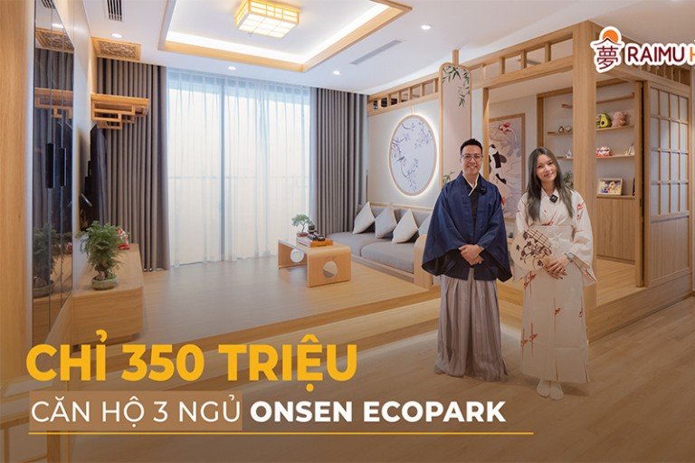 CHỈ 350 TRIỆU SỞ HỮU CĂN HỘ 3 NGỦ TẠI ONSEN ECOPARK