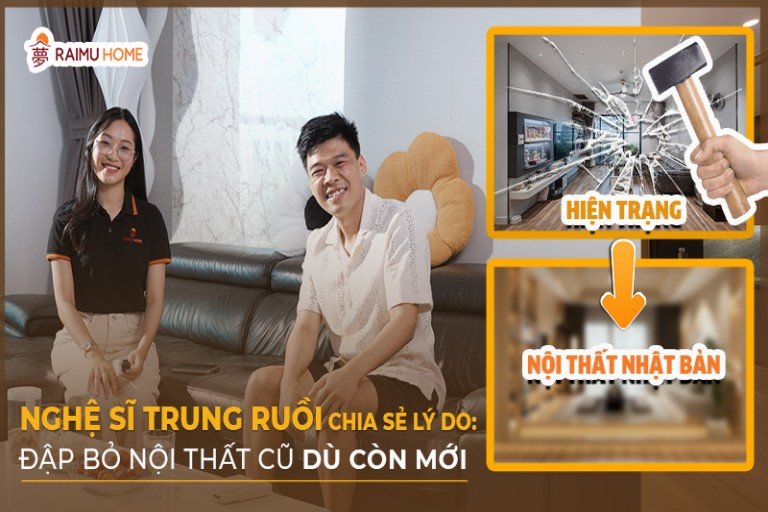 HÉ LỘ LÝ DO NGHỆ SĨ TRUNG RUỒI Đ.Ậ.P B.Ỏ NỘI THẤT CŨ DÙ CÒN MỚI